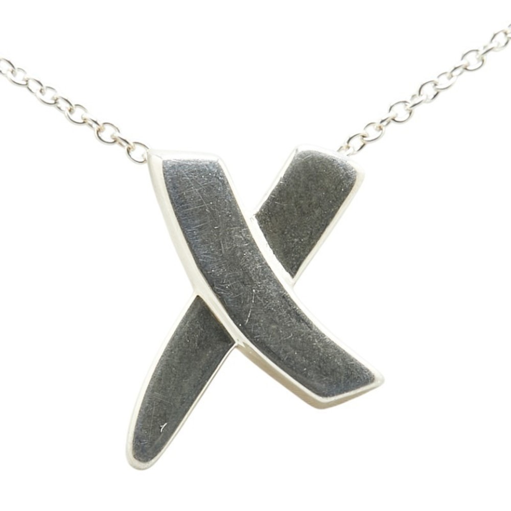 Tiffany Kiss Necklace Silver Tiffany View 2